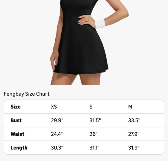 Athletic Black Collared Dress - Picture 4 of 7